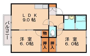 メロディハイツ乙金の物件間取画像